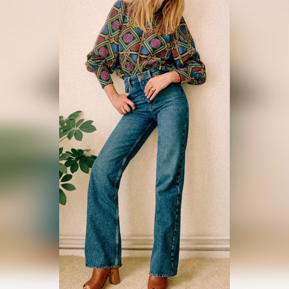 Nwt! Sezane Enzo trouser 5 pocket high waist jeans